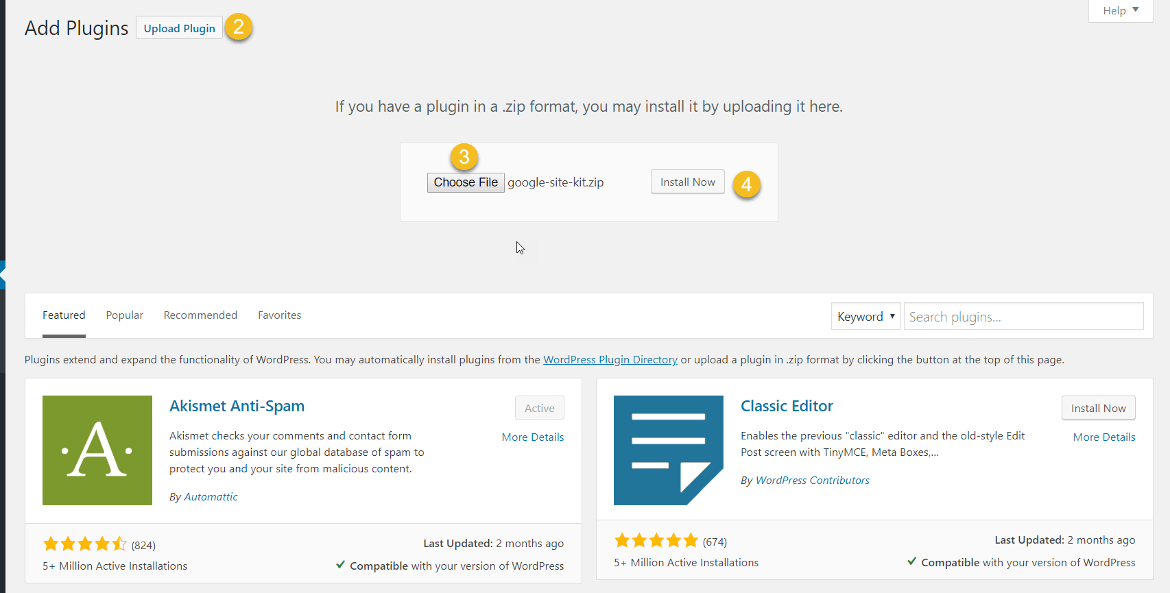 How to install and Set Up Google Site Kit in WordPress? 2 wordpress Site kit plugin